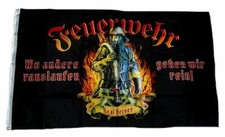 Flagge / Fahne Feuerwehr Real