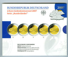 BRD  5 x 2 Euro ADFGJ PP im Originalfolder (Wählen Sie zwischen 2006 - 2022)