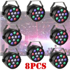 8pcs rgbw led - par64, dmx-512