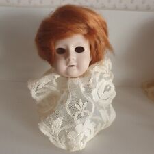 Gebruder Heubach Replikat 1987Jh. Puppen Kopf 7,5cm  Echthaare Perücke unbenutzt