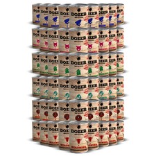 72 x 400g Katzenfutter Nassfutter DOZER Premium für Katzen Mix TOP in Dosen
