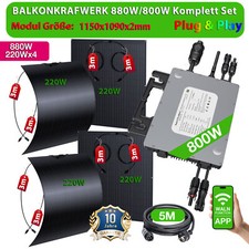 880 W/800 W Balkonkraftwerk