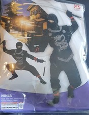 EDLES NINJA Ninjago Kinder Kostüm mit Schwert Karneval Fasching SCHNÄPPCHEN %%%