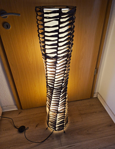 Lindby stehlampen rattan - 2,