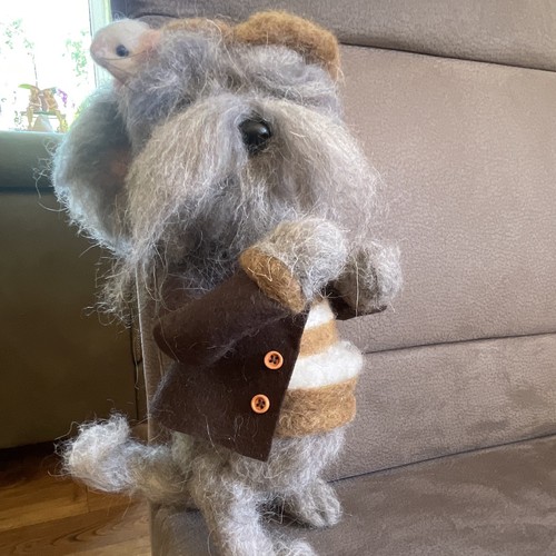 Maus stoff plüschtier mit - maus, &