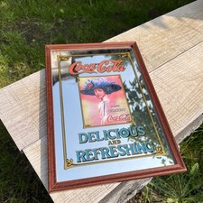 Vintage Coca-Cola Werbung– Coca Cola Collectors Im Rahmen Spiegel Retro
