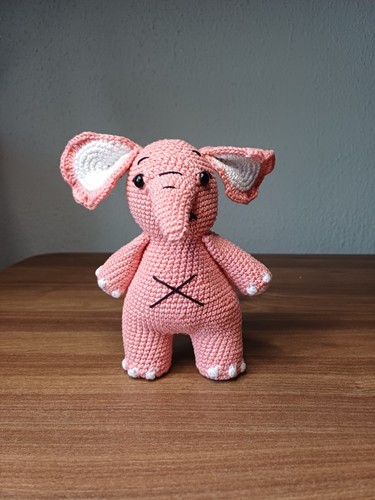 Elefant amigurumi puppe - elefant, amigurumi,