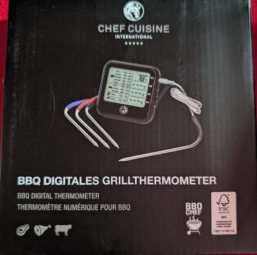 Bbq digitales grillthermometer - bbq,