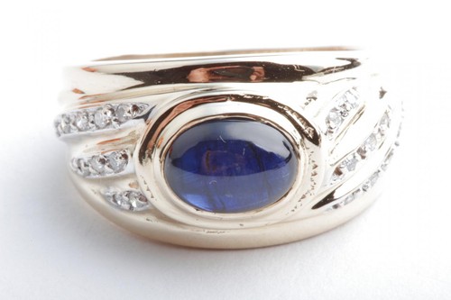 Saphir brillant diamant ring - saphir,