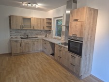 Einbauküche Mit Constructa Induktionskochfeld , ohne Geschirrspüler