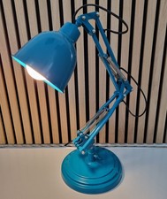 Retro Schreibtischlampe - Türkis-Blau  - Architekten-/Anglepoise-Stil