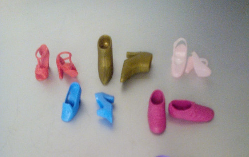 Paar barbie schuhe - barbie, )