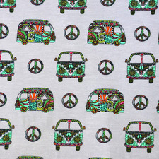 mittelgrauer Jersey mit VW-Bus
