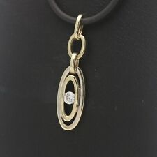 Funkelnder Bicolor Gold Anhänger 333 8 Kt Gelbgold Weißgold Damen Wert 350,-