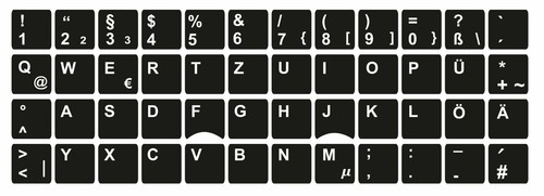 Tastaturaufkleber deutsches - tastaturaufkleber,