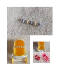 Puppenwagen Kette f. zuru Surprise my mini Baby +anderen Kinderwagen Puppenstube