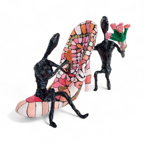 High heels skulptur pop art - high,