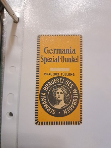Bieretikett germania - ☆☆bieretikett,
