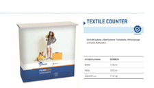 LUXexpo mobile Theke - Promotioncounter - Stoff Falttheke - in Tasche- NEU