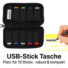 USB-Stick Aufbewahrungstasche – robust, kompakt & ideal für unterwegs (ohne Stic
