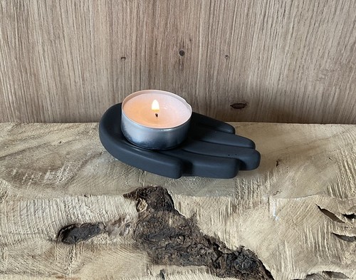 Deko schale gebende - hand, black