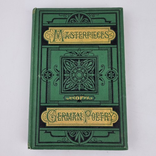 Masterpieces german poetry - of,