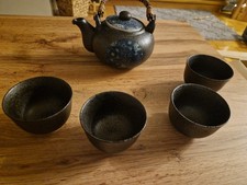japanisches teeservice schwarz