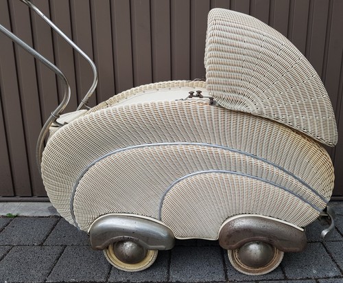 50er korb kinderwagen hecker - 50er,
