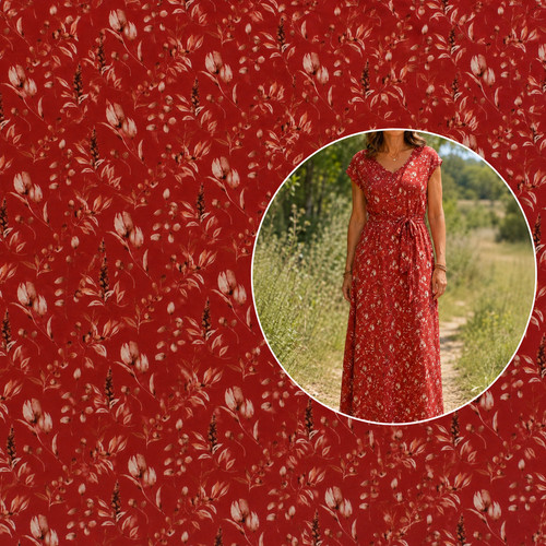 Bio jersey 100x150cm - bio, blüten