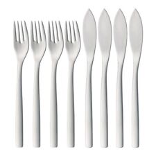 AUERHAHN Fisch-Besteck 'Vitto' - 8-tlg. (4 Personen) - Edelstahl matt
