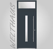 WeltHaus Haustür mit Oberlicht WH75 LA144 Aluminium mit Kunststoff Eingangstür