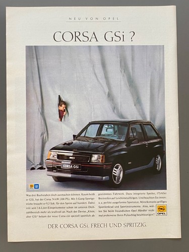 1988 opel corsa gsi - gsi, frech