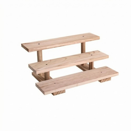 Dreistufiges displayregal aus - dreistufiges,