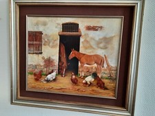 oelbild gemälde vergoldeter rahmen 83x73cm außenmaß  frei haus geliefert