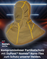 Flammschutzhaube feuerwehr Nomex NANOFlex 3-lagig ARTHUS 1 gold