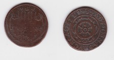 3 Pfennig Kupfer Münze Hochstift Osnabrück 1739 f.ss (103161)