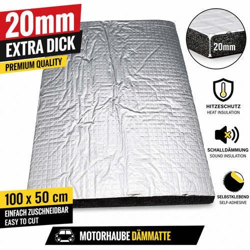 Hitzeschutz dämmmatte 20mm - 2x,
