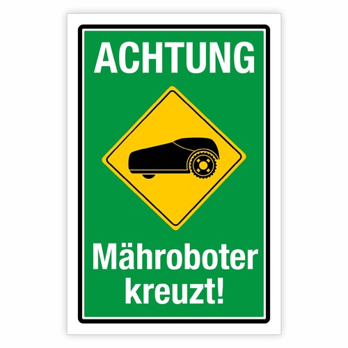 Achtung mähroboter - "achtung,
