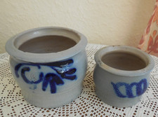 2x Schmalztopf Steinzeug Topf