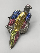 Rarität Antiker Christbaumschmuck Blech Kerzenhalter Klammer Paradiesvogel Vogel