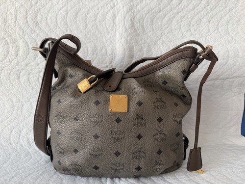 Mcm visetos leder hobo - leder,
