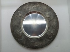 Zinnteller mit Wildtieren