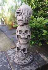 STEIN-GARTEN-Lustig-SKULL-TOWE