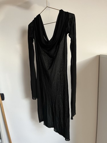 Mesh transparent cowl neck - mesh,