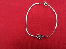 Armband mit Saphir in Silber 835/000 rhodiniert mit Sonderpreis