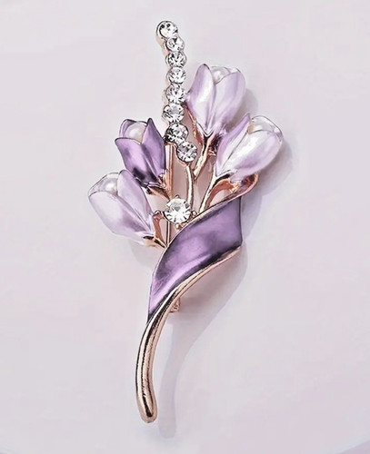 Damen brosche blume tulpen mit - blume,
