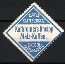 Reklamemarke Kathreiner´s Kneipp Malz-Kaffee, Diamantform 