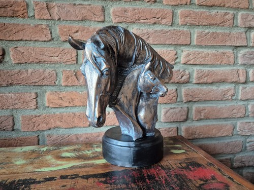 Skulptur pferd mit - skulptur, fohlen