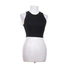 Zara, Tank­top, Größe: S, Schwarz, Baumwolle/Polyurethan, Einfarbig #E22
