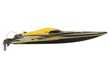 RC Brushless Rennboot Alpha Flame Yellow 4-6S Powerboat 80km/h Speedboat 106cm